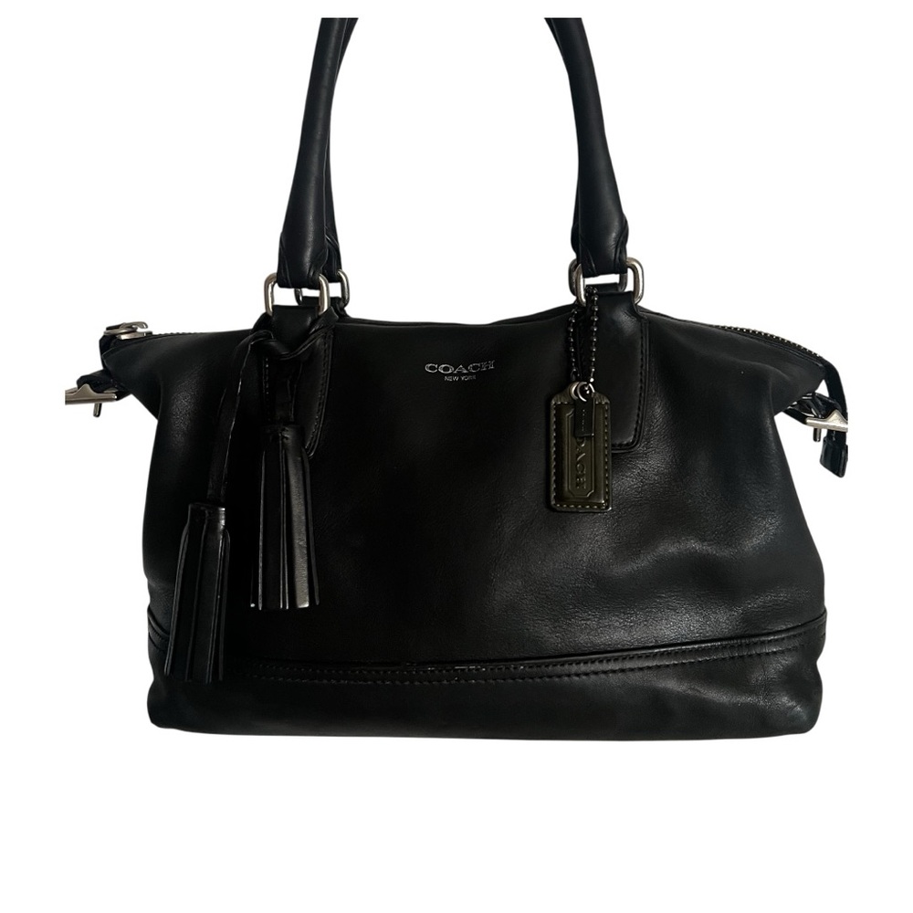 Coach Black Leather Legacy Molly Satchel